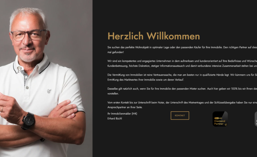 Kundenprojekt Website Immobilien Büchl